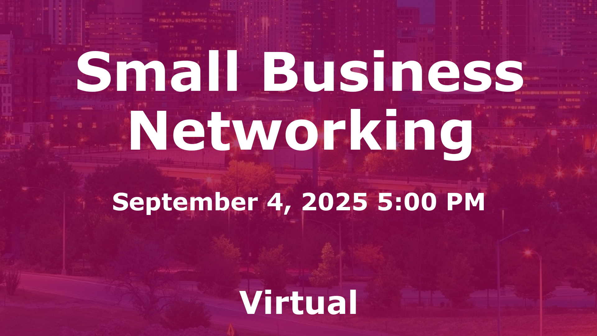 Small Business Networking event image